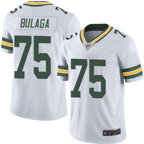 Green Bay Packers Limited White Men 75 Bulaga Bryan Road Jersey Nike NFL Vapor Untouchable